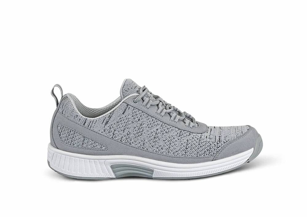 NEW ORTHOFEET men's lava orthopedic athletic shoes in gray